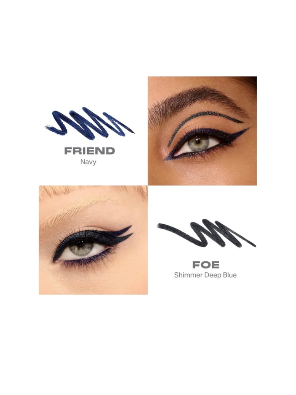 Gel eyeliner dark blue pencil, morphe, dual ended. Shimmer matte